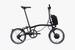 Brompton Electric P Line Urban Electric Folding Bike in Midnight Black