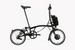 Brompton Electric C Line Explore Folding E-Bike Mid Bars In Black