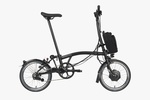 2023 Brompton Electric C Line Explore Mid Folding Bike in Black