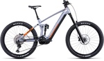 Cube Stereo Hybrid 160 HPC SL 750 E-Mountain Bike Silver / Orange