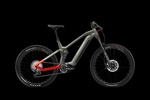 Haibike Allmtn 4 750 Electric Mountain Bike in Khaki Green/Red