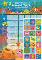 Sea Life Friends Rewards Chart Stickers