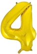 Foil Helium Balloon 34 inch Gold 4 (Inflated)