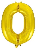 Foil Helium Balloon 34 inch Gold 0 (Inflated)