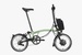 2023 Brompton Electric C Line Explore Mid Folding Bike in Matcha Green