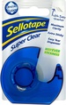 Crystal Sellotape Super Clear With Dispenser