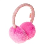 Two Tone Knit Earmuffs Pink