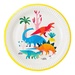 Party Dinosaur Plates, 23Cm, 8Pk