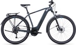 Cube Touring Hybrid One 500 Electric Bike in Grey And Blue