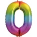 Foil Helium Balloon 34 inch Rainbow 0 (Inflated)