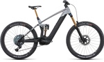 Cube Stereo Hybrid 160 HPC SLT 750 Electric MTB In Silver/Carbon