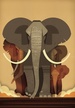 East End Prints Dieter Braun Elephants Card