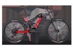 2022 Thok TK01 Electric Full Suspension Mountain Bike In Grey and Red