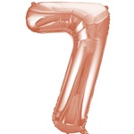 Foil Helium Balloon 34 inch Rose Gold 7 (Inflated)