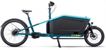 Cube Cargo Hybrid 500 Electric Bike in Blue and Lime