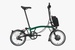 2023 Brompton Electric C Line Explore Mid Folding Bike in Racing Green