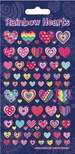 Rainbow Hearts Foiled Stickers