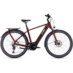 2023 Cube Touring Hybrid EXC 625 Electric Bike in Red/White