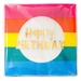 Rainbow Happy Birthday Napkins 33Cm