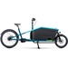 2023 Cube Cargo Hybrid 500 Electric Cargo Bike in Blue/Lime