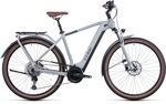 Cube Touring Hybrid Pro 625 Electric Bike In Lunar and Grey