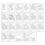 1-20 Sticker Colouring