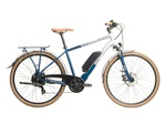 Raleigh Array Electric Commuter And Leisure Bike In Silver And Blue