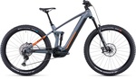 Cube Stereo Hybrid 140 HPC SL 750 E-Mountain Bike Grey / Orange